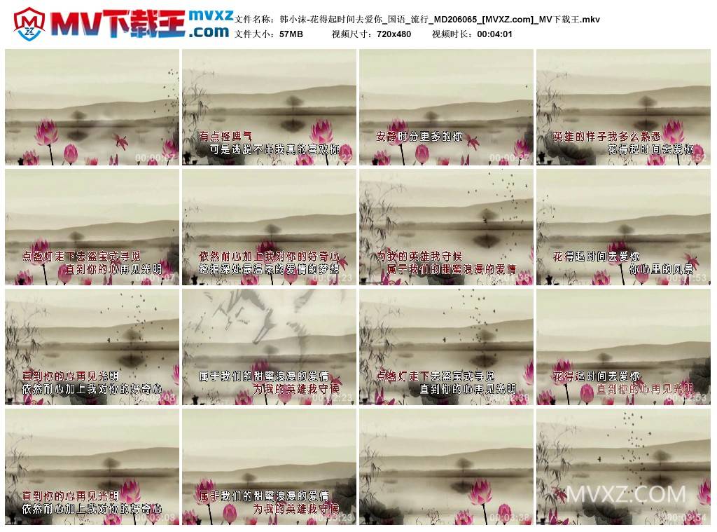 韩小沫-花得起时间去爱你_国语_流行_MD206065